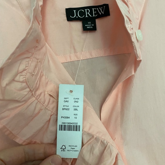 JCREW Cottage Ruffle Top - Picture 4 of 5